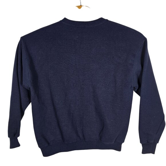 Vintage Oarsman Christmas Sweatshirt Large Unisex Blue Santa - Picture 4 of 9